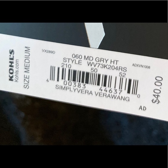 NWT Black and Gray Layered Lace Swing Tee - Picture 7 of 7